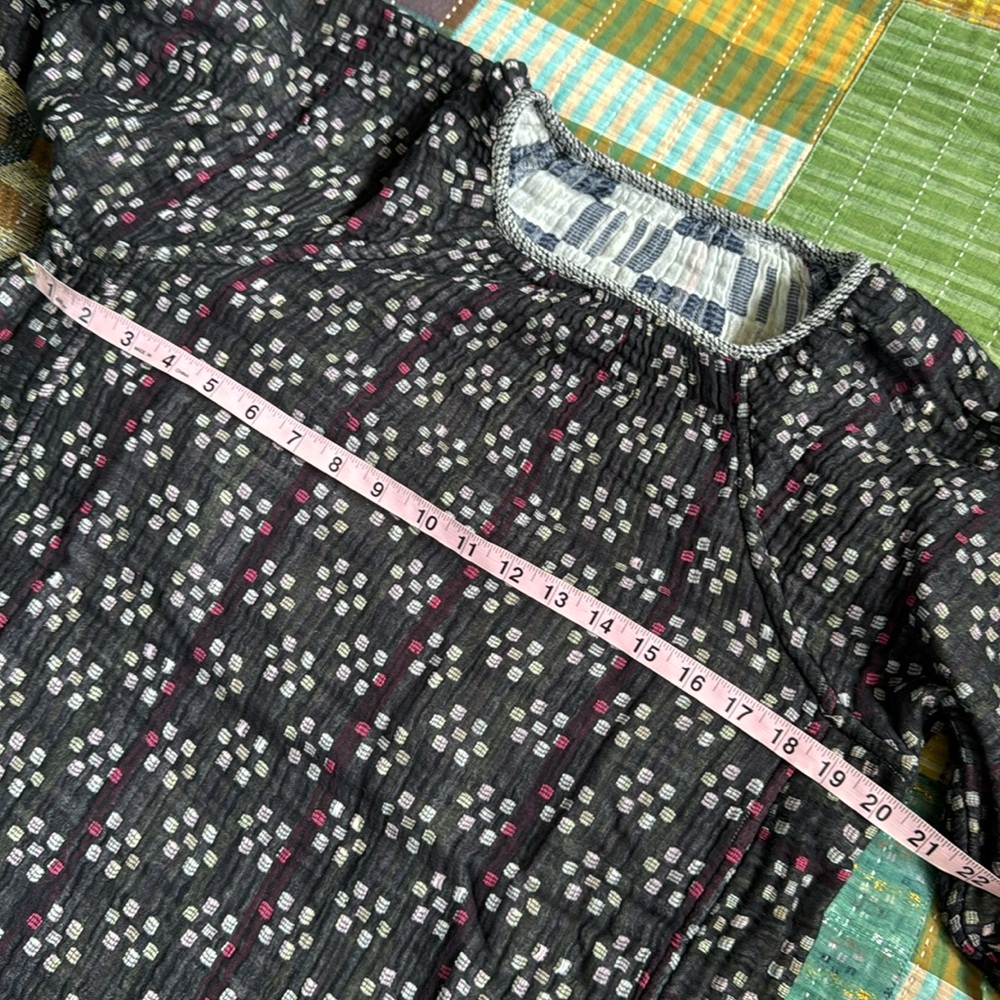 A&J heather top in kasuri/kente - Picture 2 of 5